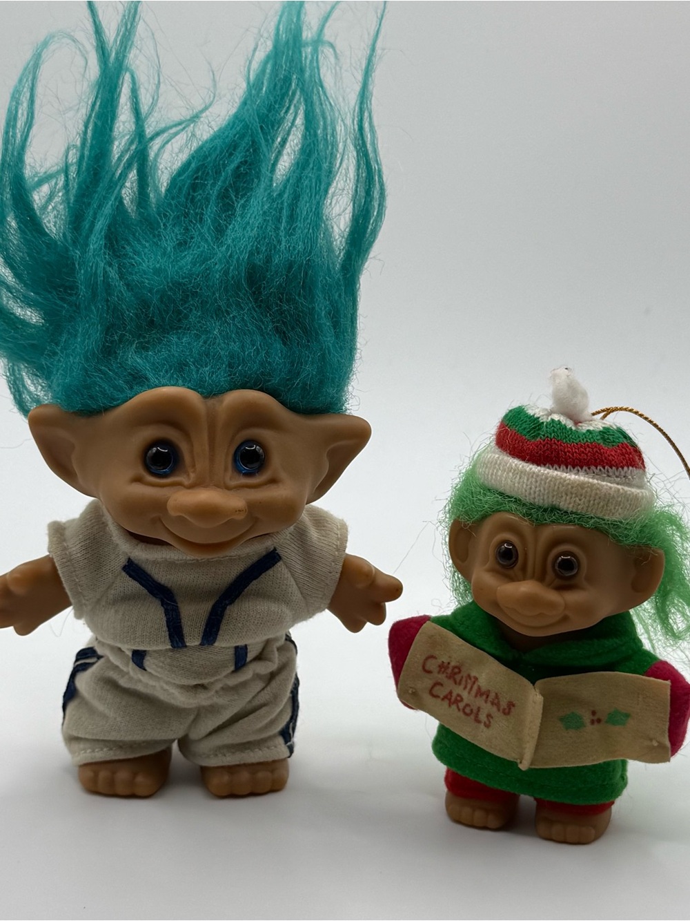 Troll Dolls with Teal & Green Hair - Set of 2